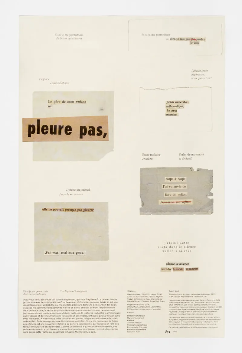 Fanzine «Et si je me permettais de briser ces silences» - 7